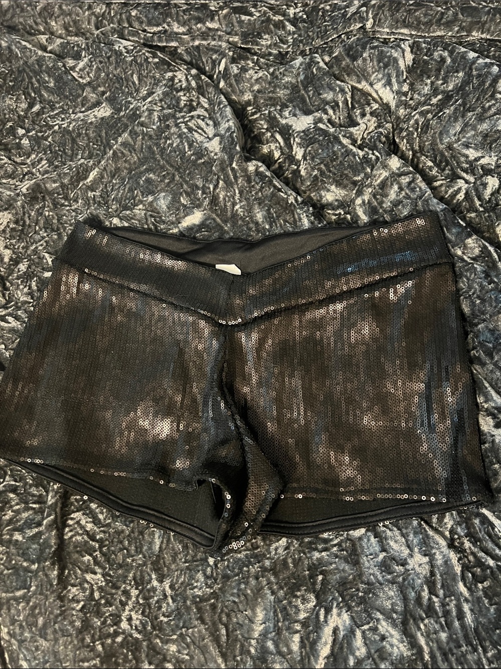 Sweet Love Black Sequin Shorts